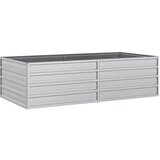 Furnova Visoka greda 160x80x45 cm pocinkano jeklo srebrna, (21920426) | Shoptok.si