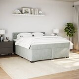  Krevet s oprugama i madracem svjetlosivi 180x200 cm baršunasti | shoptok.hr