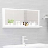 vidaXL Kopalniško ogledalo visok sijaj belo 90x10,5x37 cm iverna pl., (20622817) | Shoptok.si