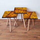 Hanah home 3Shp105 - multicolor yellowbrown nesting table (3 pieces) | ePonuda.com
