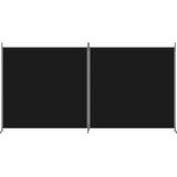 Sobna pregrada s 2 panela crna 348 x 180 cm od tkanine | shoptok.hr