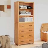  Set namještaja za pohranu s ladicama Smeđa Konstruirano drvo | shoptok.hr