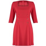 Trendyol Curve Red Woven Dress Cene