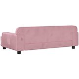  Krevet za pse ružičasti 90 x 53 x 30 cm baršunasti | shoptok.hr