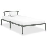 vidaXL Okvir za krevet sivi metalni 100 x 200 cm Cijene