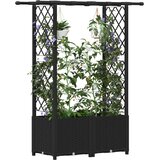  Povišeni krevet s mrežom i krovom Crna 124,5 x 40 x 138 cm PP | shoptok.hr