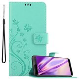 Cadorabo Sony Xperia XZ3 v klasično srebrno - ovitek v cvetličnem dizajnu z magnetnim zapiranjem, stoječo funkcijo in režami za kartice, (20567264) | Shoptok.si