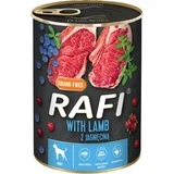 Rafi mokra hrana za pse, jagnjetina, borovnica in brusnica,