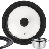 Ruhhy univerzalni stakleni poklopac 3-u-1 sa silikonskim rubom 24/26/28 cm Cijene