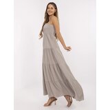 Italy Moda Dress-MI-SK-A2596.97-dark beige | Shoptok.si
