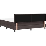 Box Postelja z vzmetnico z vzmetnico Temno rjava 180 x 200 cm blago, (5000128637) | Shoptok.si
