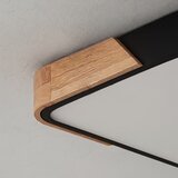  Brilagi - LED prigušiva svetiljka PILANA LED/60W/230V hrast/crna 56x56 cm + daljinski upravljač | Eponuda.com