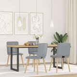 vidaXL Blagovaonske stolice od tkanine 4 kom svjetlosive | shoptok.hr