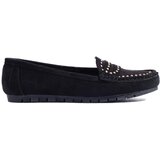 Shelvt Women's suede black loafers | Eponuda.ba