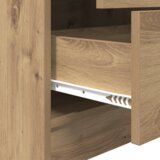vidaXL Stol s pohranom Umjetni hrast Konstruirano drvo | shoptok.hr