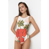 Trendyol Ženski kupaći kostim Tropical Patterned | shoptok.hr
