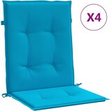  Jastuci za vrtne stolice 4 kom plavi 100 x 50 x 3 cm od tkanine | Eponuda.com