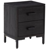 Maison Chic Nočna omarica - Nočna miza črna 36x30x45 cm trdna borovina, (21686840) Cene