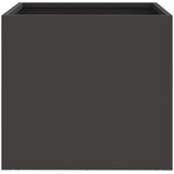 vidaXL Cvetlično korito črno 32x30x29 cm hladno valjano jeklo | Shoptok.si