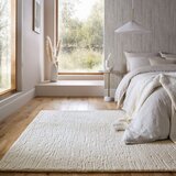 Flair Rugs Slonokoščena ročno tkana volnena preproga 120x170 cm Harris Boucle – | Shoptok.si