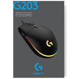 Logitech miška G203 LIGHTSYNC, RGB, bela | Shoptok.si