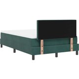 Box Spring krevet s madracem &amp LED Tamnozeleni 120x190 cm Baršun | shoptok.hr