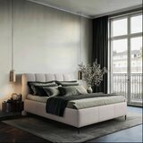 Boxxx OBLAZINJENA POSTELJA 160 cm x 200 cm , tekstil bež | Shoptok.si