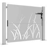 vidaXL Vrtna vrata 105 x 105 cm od čelika COR-TEN s uzorkom trave | shoptok.hr