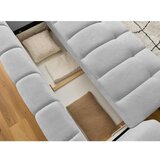 Bobochic Paris Svetlo siva raztegljiva/s prostorom za shranjevanje sedežna garnitura 251 cm Fuji – | Shoptok.si