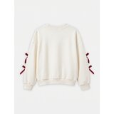 Sinsay Crewneck majica s pamukom i motivom mašni | shoptok.hr