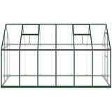  Staklenik s okvirom zeleni 334 x 169 x 195 cm aluminijski | shoptok.hr