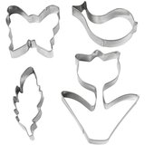  Set metalnih formi - 4 komada list, ptica, cvet, leptir Cene