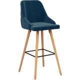 Furnova Barski stolčki 2 kosa moder žamet, (21949086) | Shoptok.si