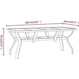  5-dijelni vrtni blagovaonski set sivo-crni | shoptok.hr