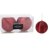  BOŽIĆNE KUGLE SET 2/1 10CM CRVENE | Eponuda.ba