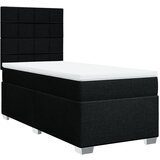  The Living Store Box spring postelja z vzmetnico črna 80x200 cm blago - Box Spring Postelja, (21496812) | Shoptok.si