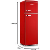 Severin Retro samostojeći hladnjak, crveni, 246 L, RKG 8983 | shoptok.hr