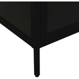 vidaXL Ormarić za izlaganje crni 90x40x180 cm čelik i kaljeno staklo | shoptok.hr