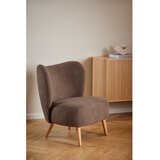 Actona Rjav fotelj iz tkanine bouclé Elmont – | Shoptok.si