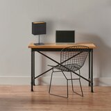 Fischer & Honsel Črna namizna svetilka s tekstilnim senčilom (višina 30 cm) Kate – | Shoptok.si