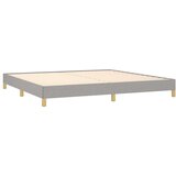  Krevet s oprugama i madracem svjetlosivi 200 x 200cm od tkanine | shoptok.hr