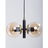 Squid Lighting oker rumena/črna viseča svetilka s steklenim senčilom monera | Shoptok.si
