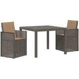  Vrtni set za objed 3 kom. Svijetlosiva i taupe PP | shoptok.hr