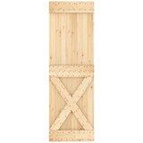  Klizna vrata 70 x 210 cm Čvrsta borovina (neobrađena) | shoptok.hr