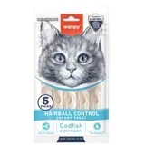 cat Creamy Lickable Treats for Cats Hairball control - Bakalar & piletina 5x14g