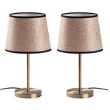 Opviq Set stonih lampi 5102, 21x21x39 cm, IP20, 2 komada, Srebrno-smeđa boja | Eponuda.ba