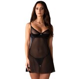 Obsessive Stelisa Chemise & Thong Black 2XL/3XL | Shoptok.si