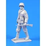German WWII Soldier with mauser 98 Rifle, (21287378)