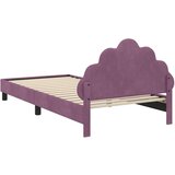  Otroški posteljni okvir z vznožjem Vijolična 80 x 200 cm Žamet, (5000104531) | Shoptok.si