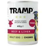 TRAMP 3* Dog Chunks Beef & Liver - Koščki govedine in jeter za odrasle pse, 8 x 415 g, (5000008061) | Shoptok.si
